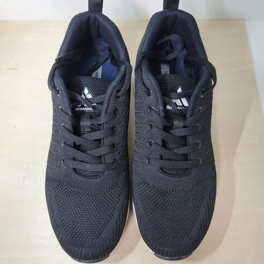 Mishansha Black Running Shoes Sneakers‎ Athletic Comfort Walking - Size 10